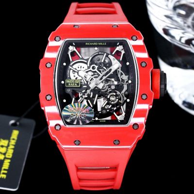 AAA replica Richard Miller red NTPT carbon fiber case RMAL1 automatic winding mechanical watch 